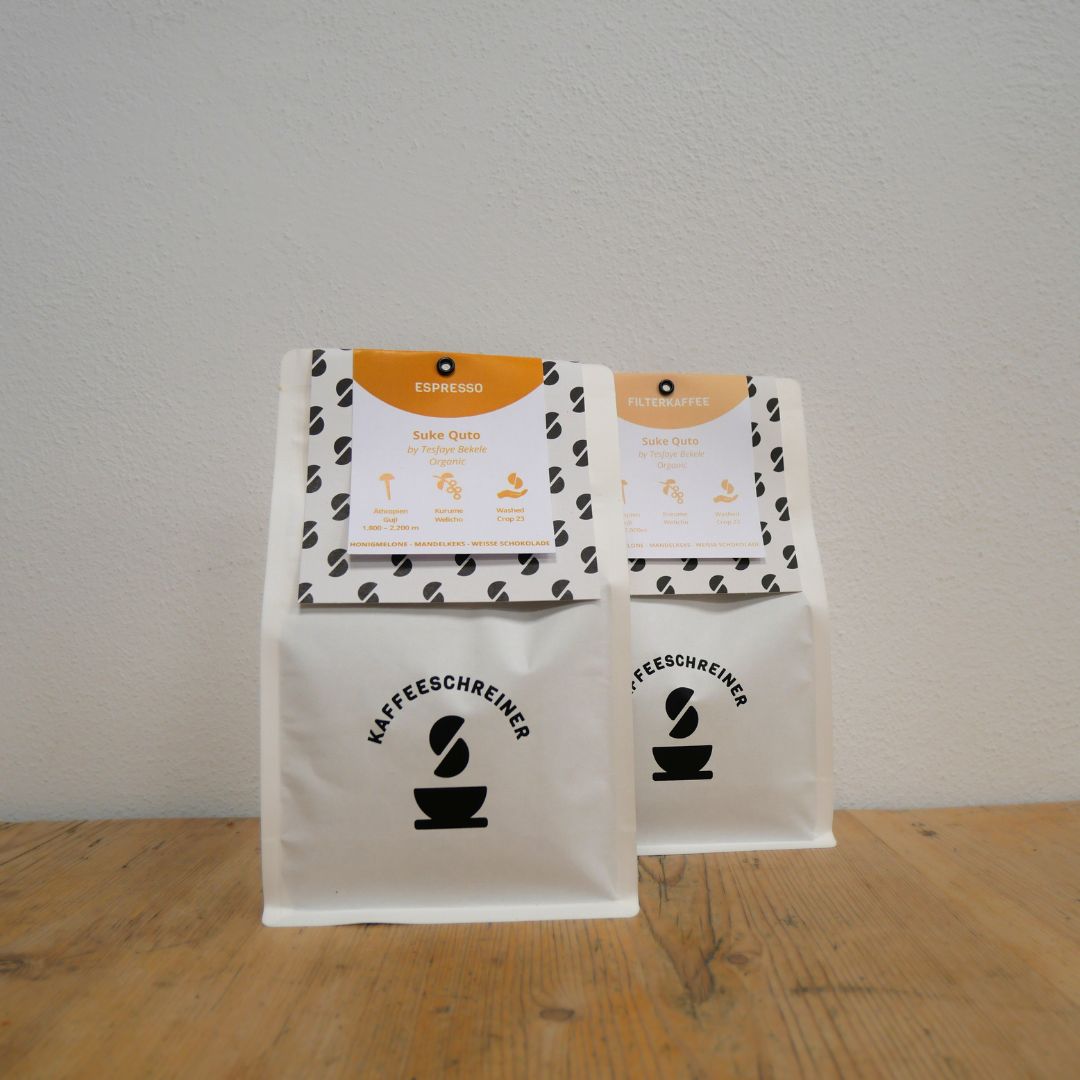 Kaffee Verpackung Suke Quto Washed Espresso und Filterkaffee