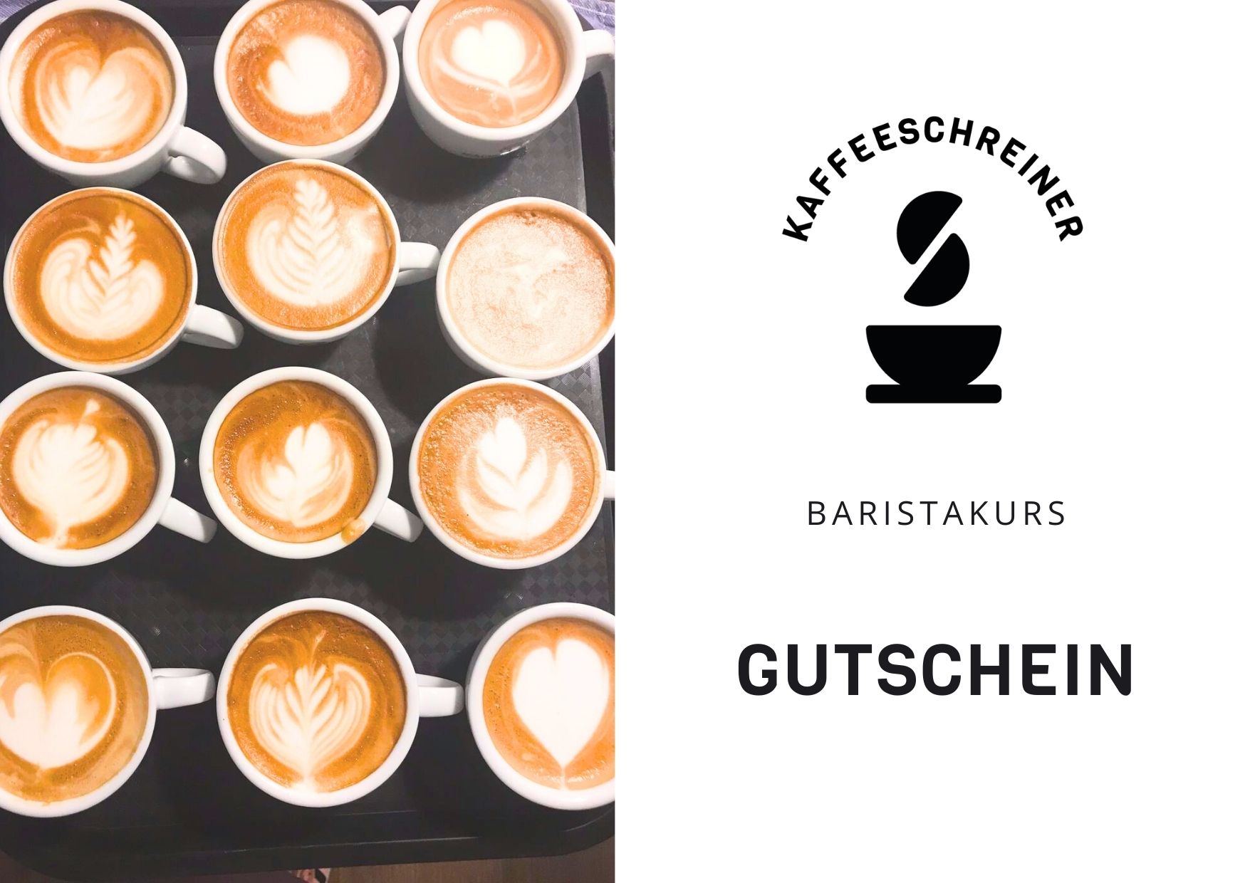 Gutscheinkarte für den Kaffeeschreiner Baristakurs