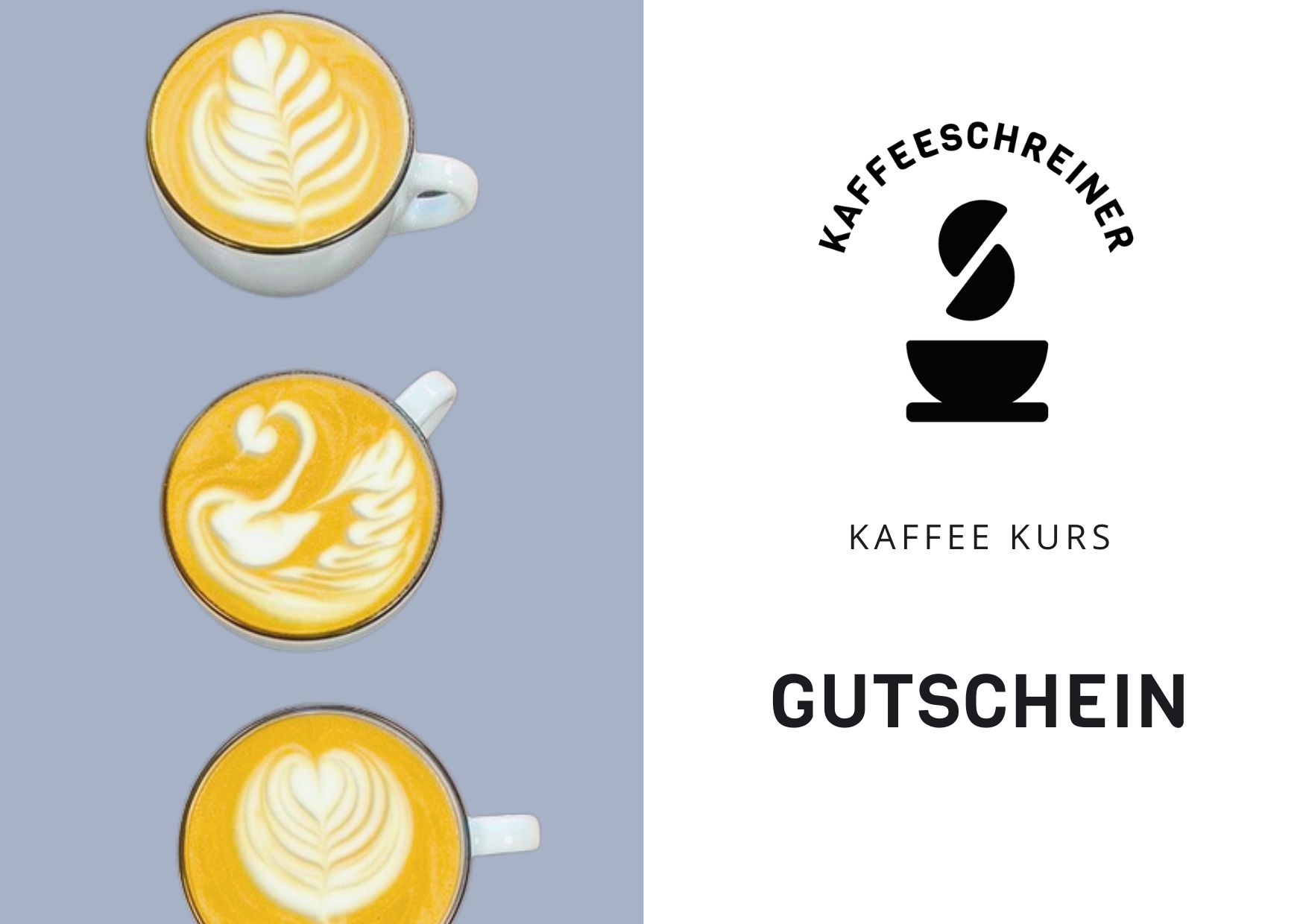 Gutscheinkarte für die Kaffeeschreiner Kaffeekurse