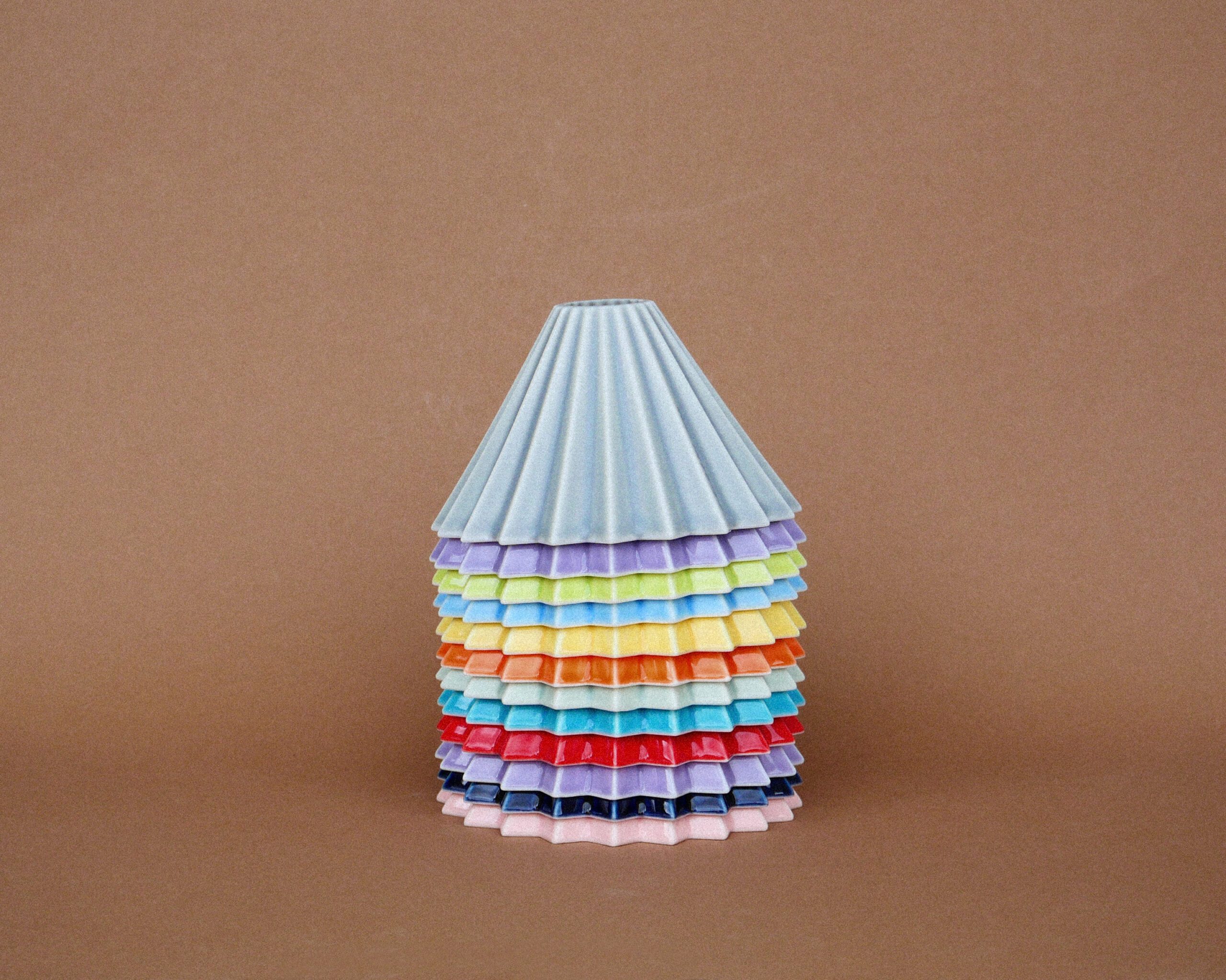 Alle Farben von Origami Dripper gestapelt
