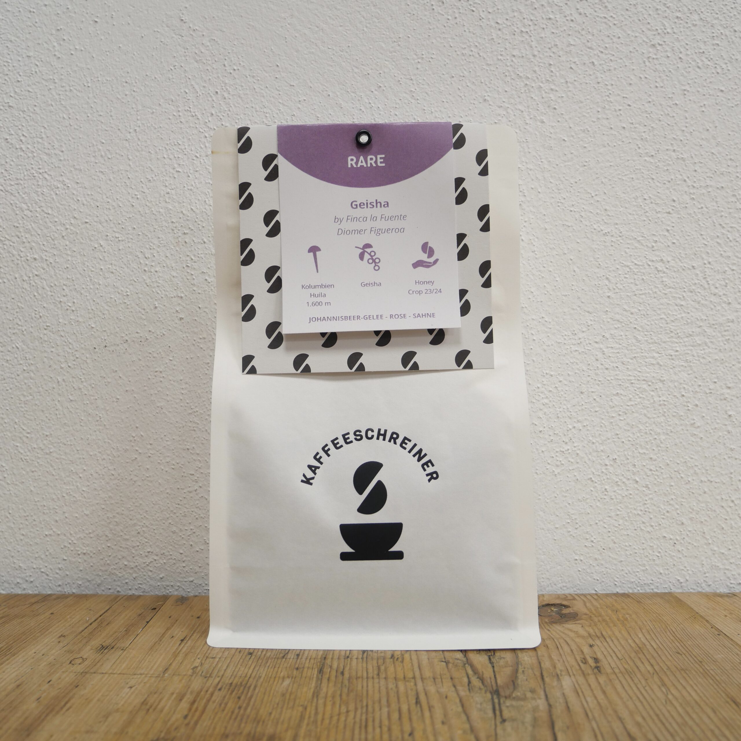 Kaffeeverpackung Kolumbien Geisha Honey