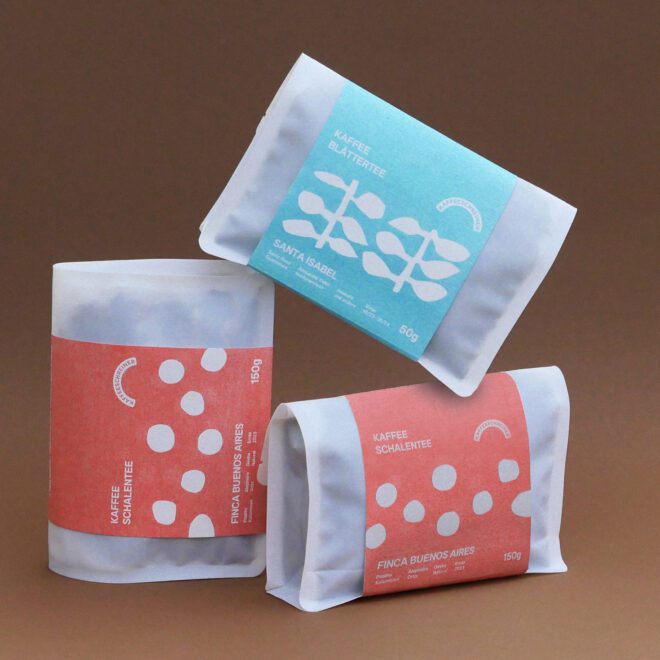 Kaffeeschalen- und Kaffeeblättertee Set